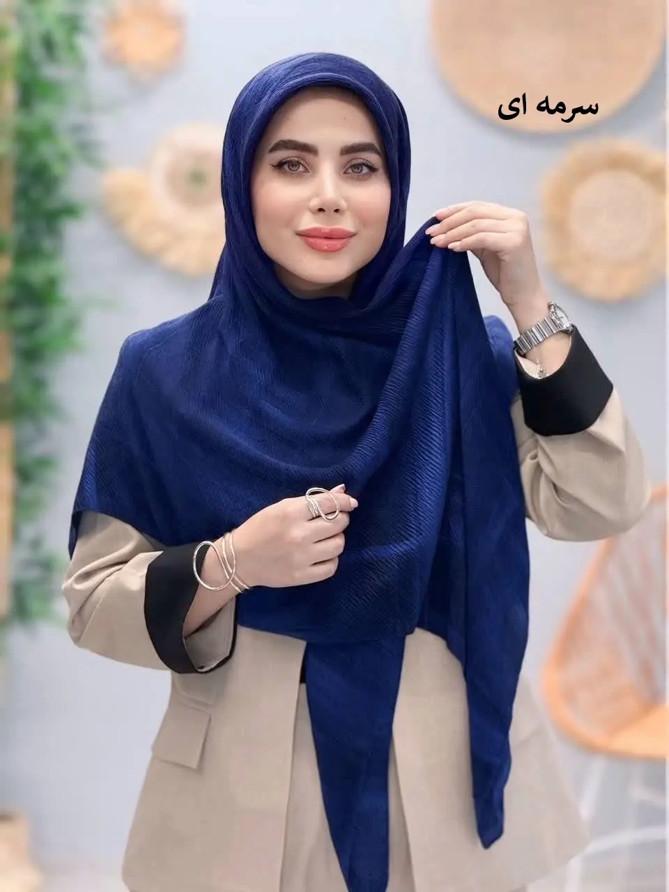 3456-روسری پلیسه الهام